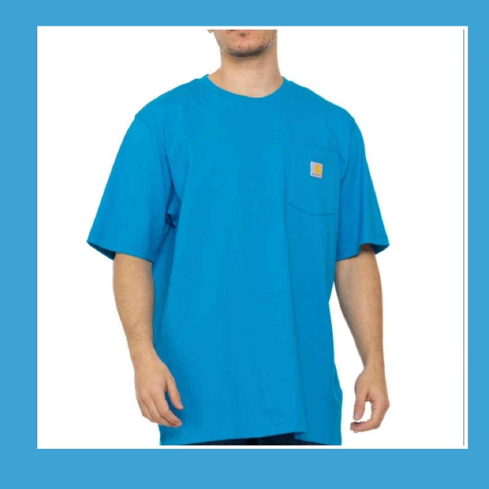 CARHARTT BIG AND TALL. HEAVYWEIGHT POCKET TEE